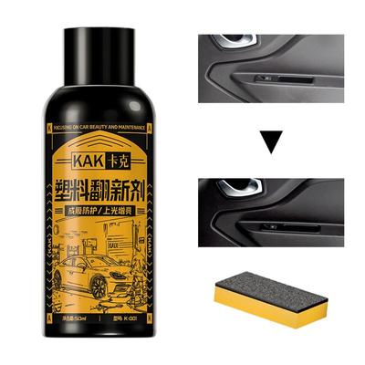 Agent de rénovation de garnitures pour pièces automobiles 50 ml, produit super brillant longue durée pour pneus, garnitures et plus, sans danger pour les voitures, camions, SUV