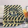 1PC Custom Name Manchester United FC Patterned Flannel Blanket Suitable For All Seasons for Home Decor Warmth and Comfort Gifts Holiday Present_xia
