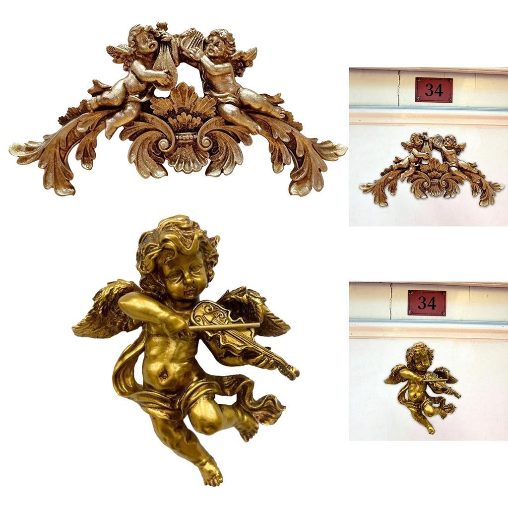 Angel Wall Sculpture Home Decor Angel Statue for Fireplace Office Indoor