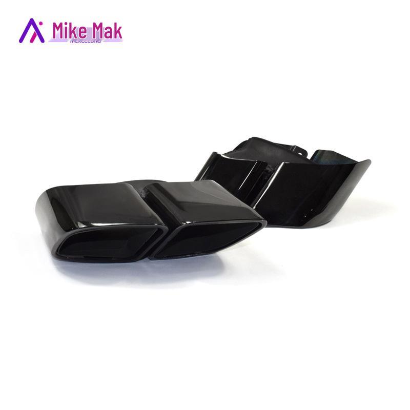 

Чёрный матовый квадратный выхлопной патрубок для Porsche Panamera Turbo 2013-2020 17- 23 Brushed