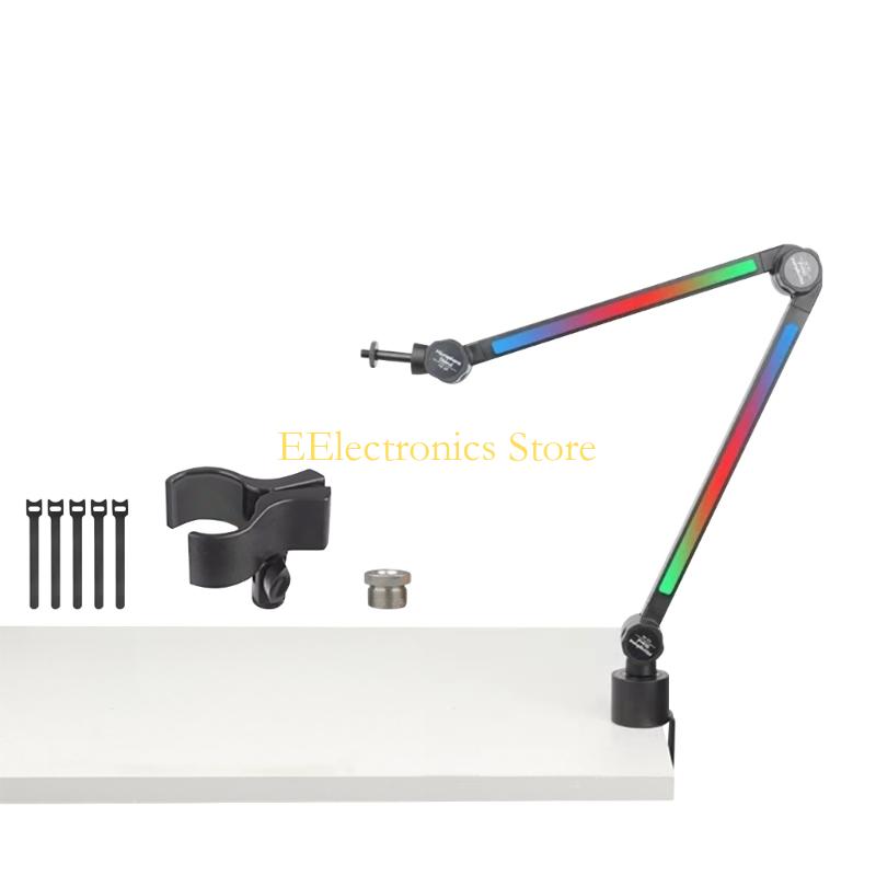B03C Microphone Overhead Mount Holder Stand For Streaming Broadcasts Quick Setups