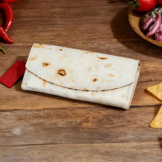 Burrito Geldbörse Kartenhalter Kunstleder Tortilla Tasche Lustige Taco Münzbörse Kartenorganizer Neuheit Geldbörse Geschenk für Tortilla Liebhaber