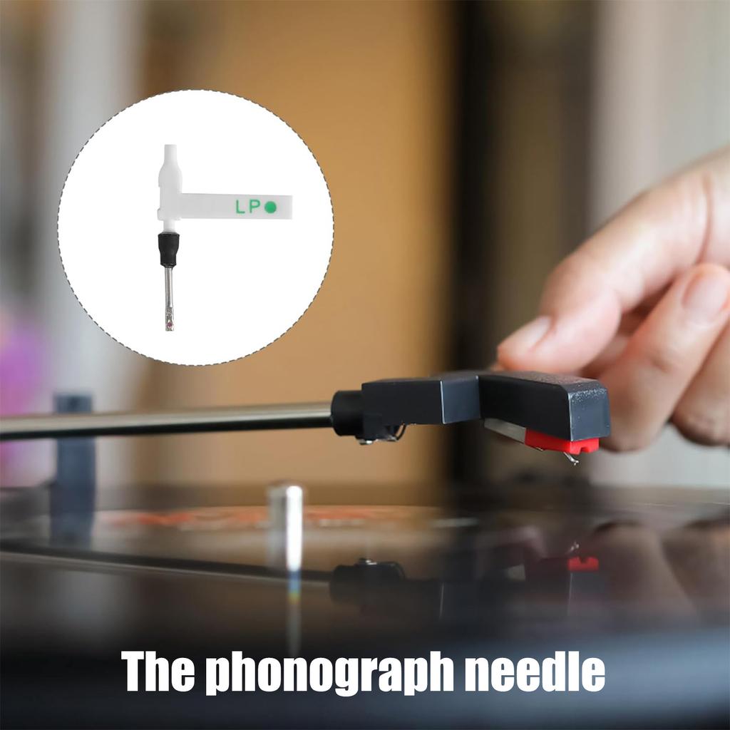 Pack of 5 Phonograph Needle Record Player Needle Phonograph Replacement Part Turntable Styluses Suitable for Players