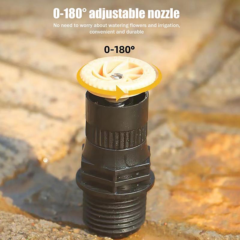 Aspersor Rotativo Automático Rotação 360° Aspersor de Jardim Automático - Perfeito Para Relvados, Quintas e Estufas