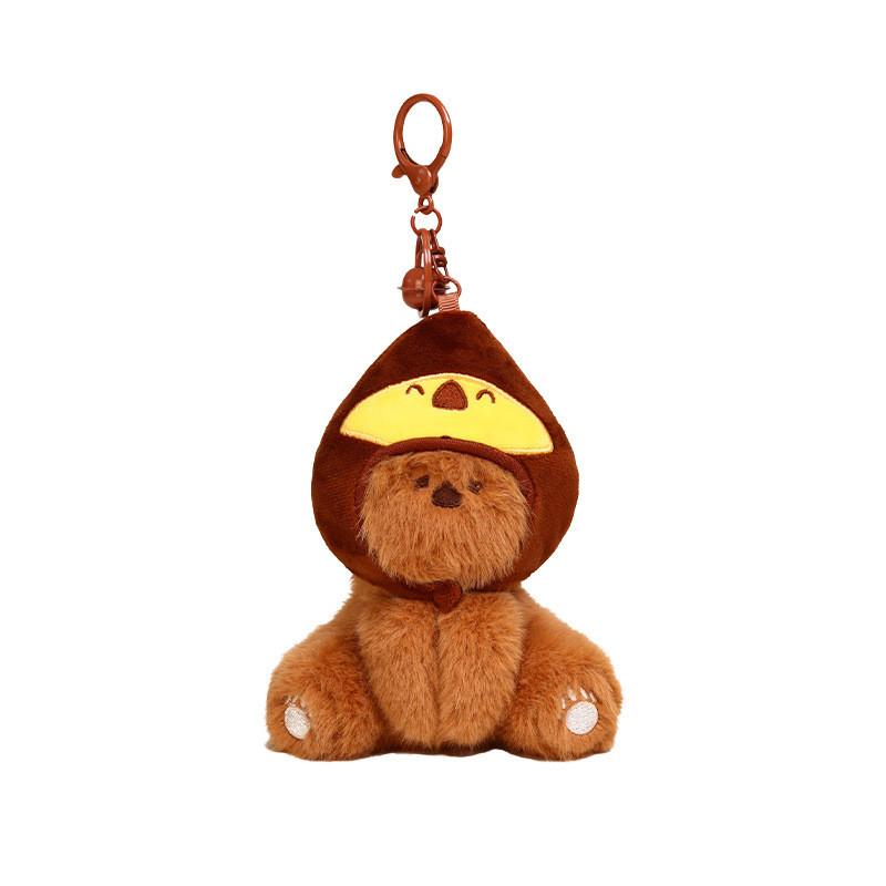 Adorable Plush Koala And Sloth Bear Keyring With Wearing A Headgear For Gifts