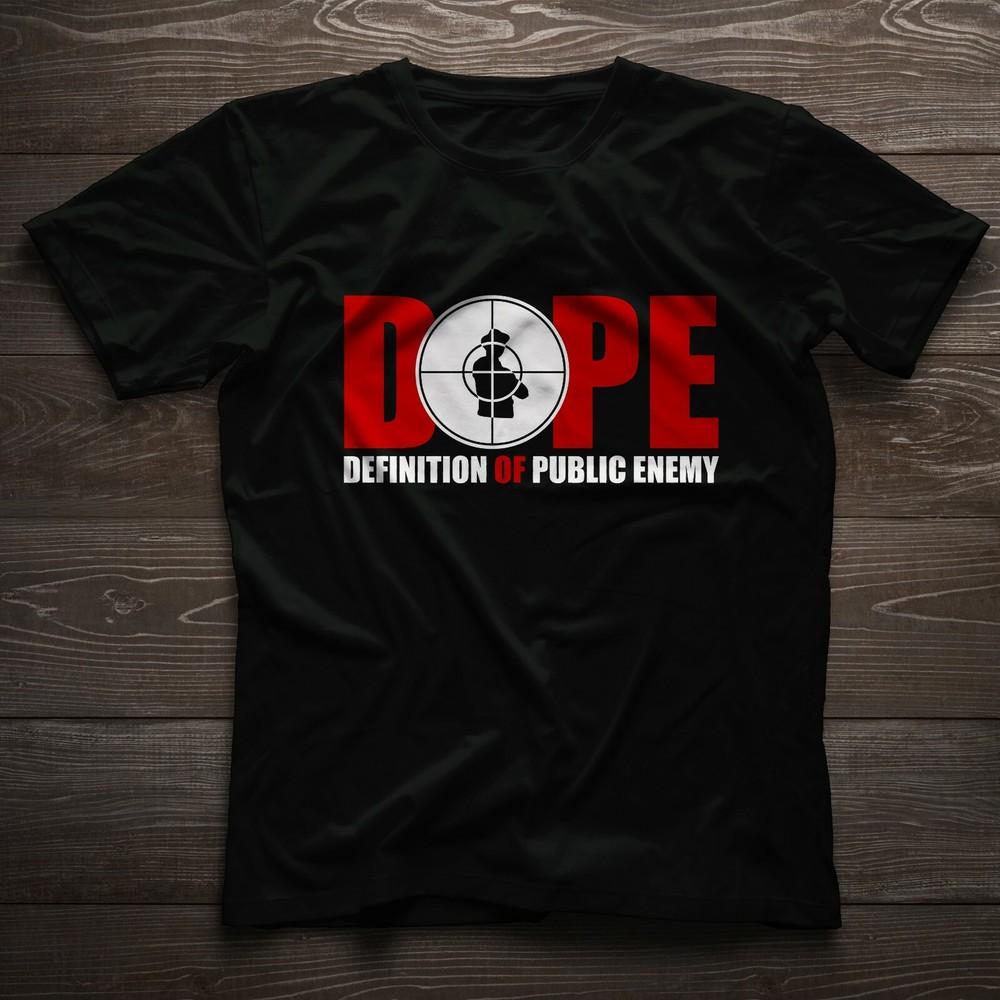 Public Enemy DOPE Definition Of Public Enemy Logo Men Women T-Shirt XXXXL