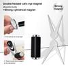 Double-head French Nail Art Magnet Set 3D Strong Cat Eye Magnet Nail Art Gel Polish DIY V-Shaped Effect Manicure Magnetic Tool