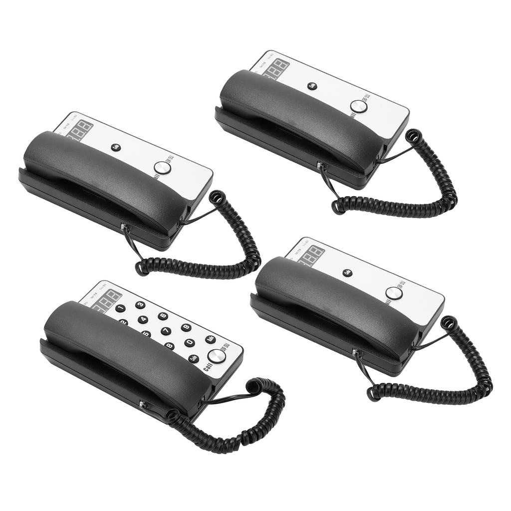 Drahtlose Gegensprechanlage 1 Hauptgerät 3 Nebenstellen Heimkommunikationssystem für Hotelabteilung 100?240-V-UK-Stecker