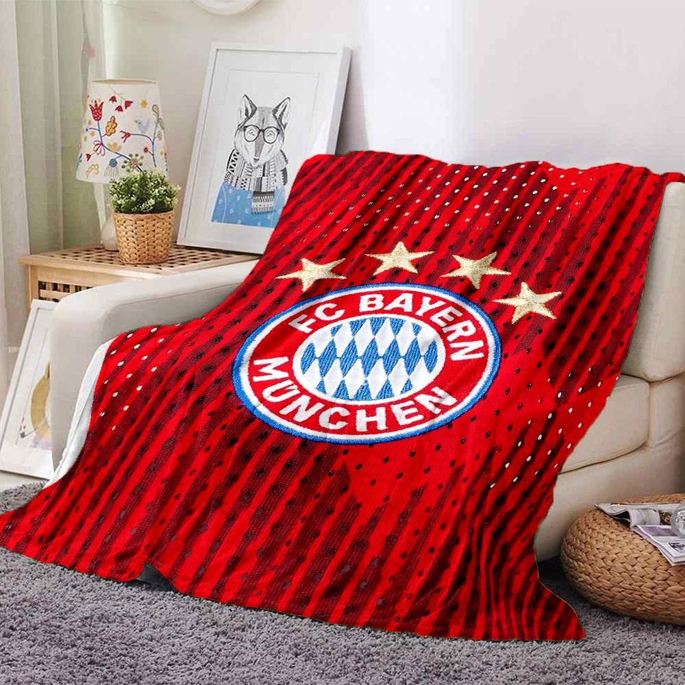 Coperte con Stemma del Bayern Monaco in Flanella Stampata Traspiranti Calde Plaid per Casa Ufficio Copriletto 0708a123