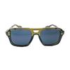 RSINC Unisex Designer Sunglasses UVProtection Vintage Square Oilve Green KH-2303 B0DKJH89QH