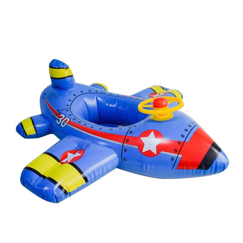 PVC Inflatable Children's Swim Ring with Canopy - Baby Water Toy Seat