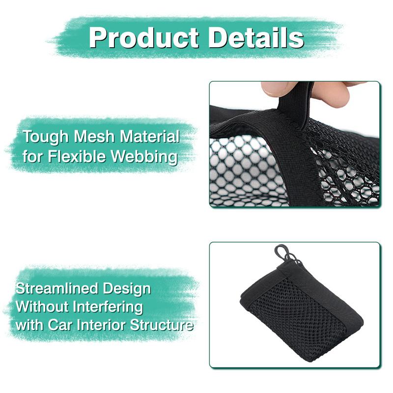 Car Front Seat Storage Net Universal For most Cars SUVs Trucks Car Cargo Net Elastic Mesh Luggage Cargo Storage