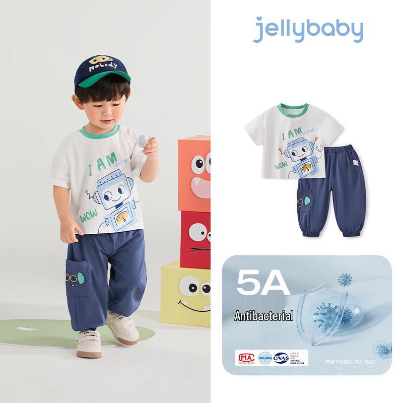 JELLYBABY Boys  Cartoon T-Shirt & Mosquito Repellent Pants Set