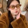 Korean Style Sun Glasses For Women Cat Eye Shape Uv400 Protection Sunglasses Men Vintage Retro Women'S Sun Glass