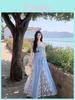 Small Fresh Plaid Lace Cami Dress With Wrapping Design For Summer Casual Wear