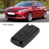 Hililand Car Key Shell 2 Buttons Car Key Chain Key Case Replacement Shell for Citroën