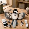 Contenitore per Materiali Creativi da Viaggio a Forma di Uccello in Feltro Organizzatore per Cucito Kit Fai da Te, Borsa Decorativa Portatile per Artigianato con Scomparto per Forbici e Tappetino per Aghi,