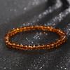 Square imitation crystal chain bead bracelet Bohemian style glass crystal bracelet Simple and sweet bracelet jewelry