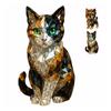 Creative Fake Crystal Animal Sculptures Cat/Dog Figurines Resin Animal Artwork Sculpture for Home Office Shelf Desk Table Decor