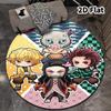 Demon Slayer Kimetsu No Yaiba Round Area Rug Carpet Rug For Living Room Bedroom Sofa Playroom Decor Nonslip Floor Mat