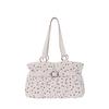 Ruffled Small Clean Minimalist Handbag, Stylish Crossbody Bag, Office Bag
