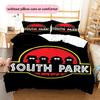 South Park Art Pattern Bedding Home Decoration Birthday Gift ( 1 duvet cover + 2 pillowcase, without core),fan merchandise.