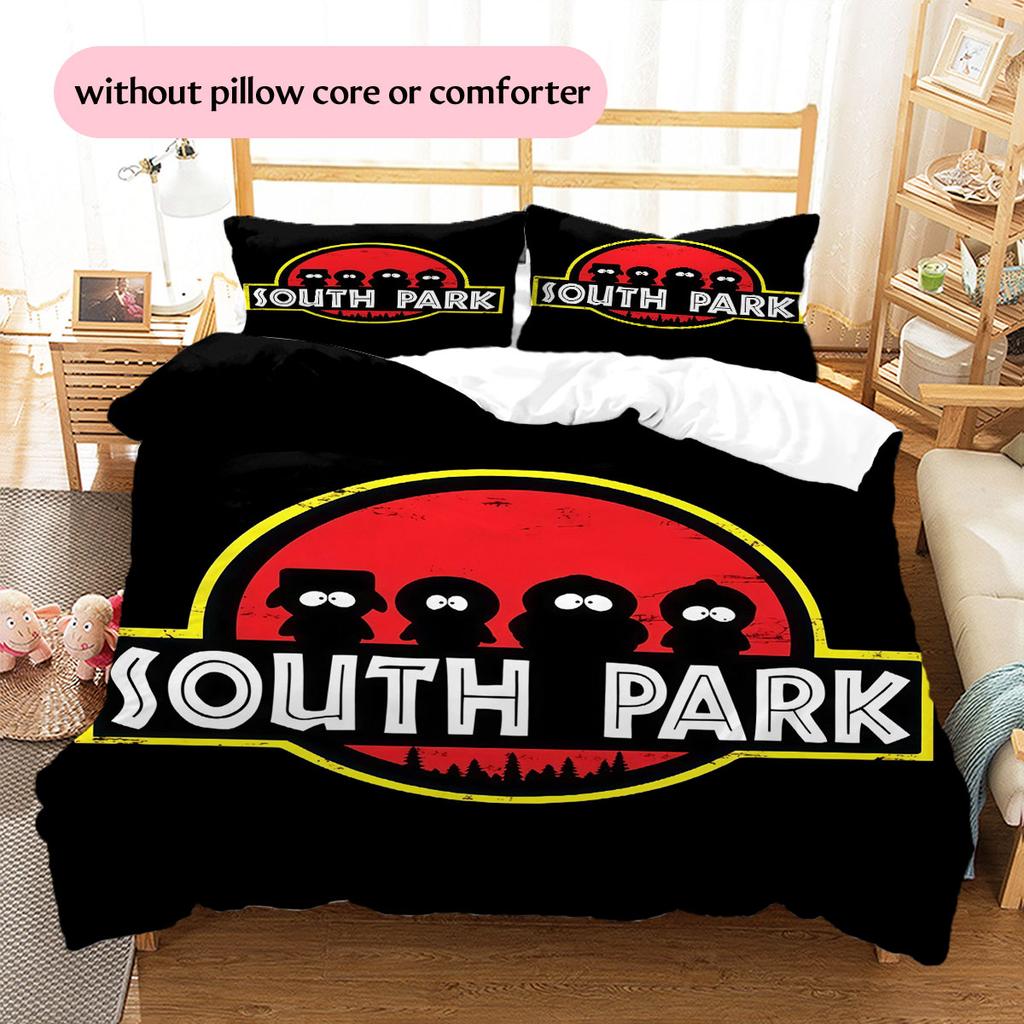 South Park Art Pattern Bedding Home Decoration Birthday Gift ( 1 duvet cover + 2 pillowcase, without core),fan merchandise.