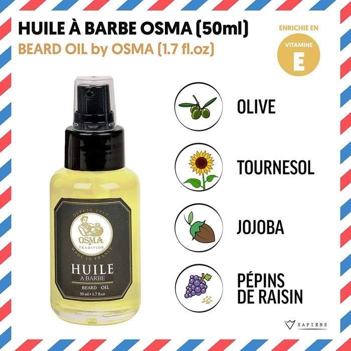 Kit Entretien & Soin De Barbier Par Sapiens : Coffret Barbe Avec Huile À Barbe, Brosse, Peigne Et Ciseaux