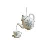 2D Acrylic Christmas Teapot Decorative Pendant Is Suitable For Holiday Decoration And Is A Gift For Tea Lovers