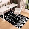 1PC Custom Name Skeletons Night Party Theme Floor Mat Ideal for Living Room, Game Rooms, Office, Bedroom,Floor Mat Playful Design