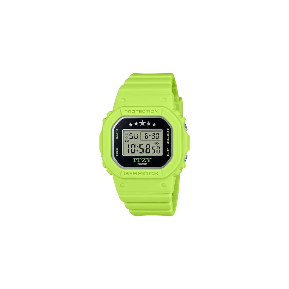 Casio G-Shock Коллаборация ITZY Часы среднего размера Экологически чистый материал Лаймово-зеленый Женские GMD-S5610IT-3JR