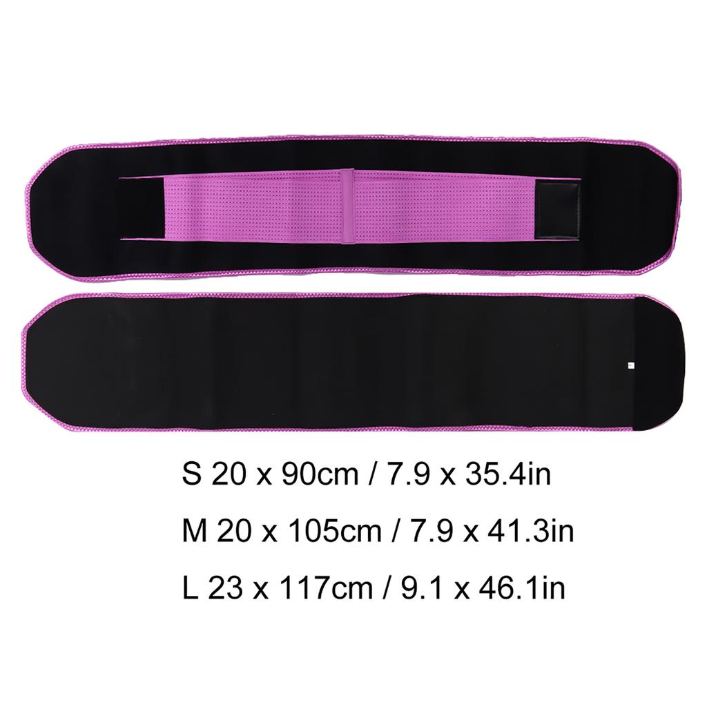 Waist Trainer Belt Multi Functional Elastic Weight Lifting Sweating Waist Protective Belt(L 23 x 117cm )