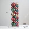 New Berry Red Lotus Leaf Green Christmas Balls for Christmas Decorations - Christmas Tree Hangers for Arrangement