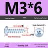 Galvanized M3 Phillips Flat Head Self-Tapping Wood Screws, High-Strength, Large Head