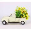 Vintage Metall LKW Ornament Weihnachtsbaum Blume Pickup Auto Modell Regal Akzent Weihnachtsgeschenk Heimdekoration