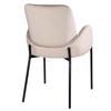 GUSTO Upholstered Chair, Beige Fabric