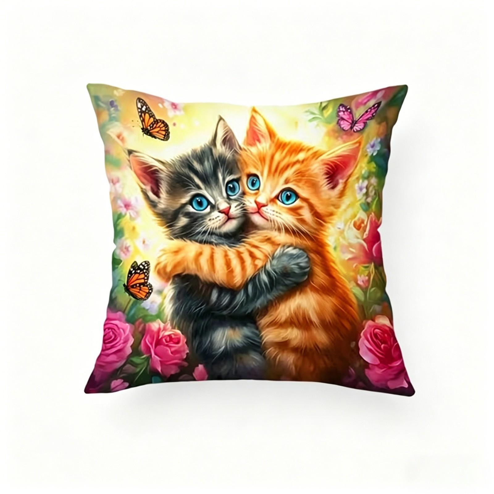 

Breathable Linen, Cute And Animal Throw Pillows, Bedroom Home Sofa Decorative Cushion Covers, Pillow Covers One Size