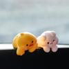 2Pcs Cute Cartoon Mini Small Animals Car Dashboard Accessories Funny Car Interior Ornaments Car Display Screen Decorations Gifts