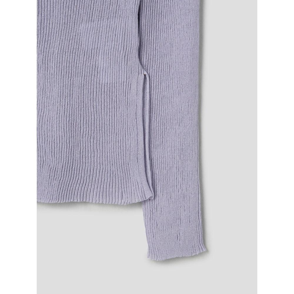 8SECONDS See-Through Long-Sleeve Knit Lavender