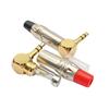 Zinc Alloy 90° L-shaped 3.5mm Stereo Earphone Cable Soldering Plug