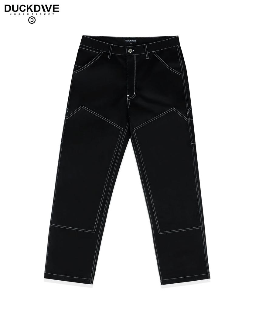Deogdaibeu Stitch Carpenter Pants Black