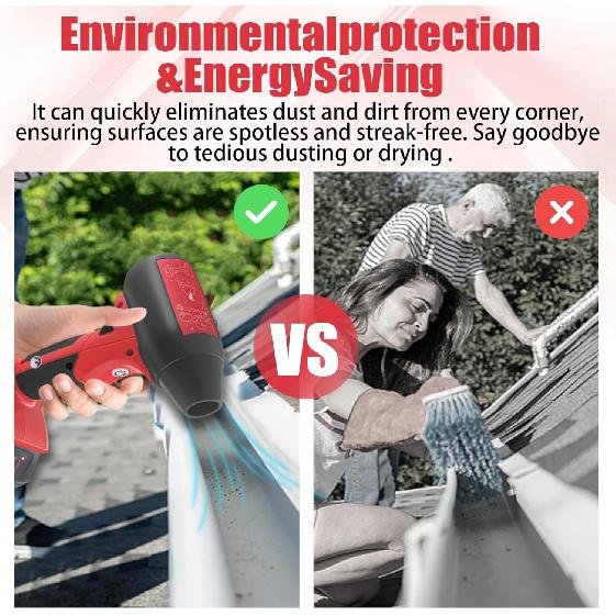 Mini Jet Blower Portable Violent Turbo Fan for Milwaukee 18V M18 Battery, 4-Speed Wireless High Speed Handheld Fan, for Computer Key Board