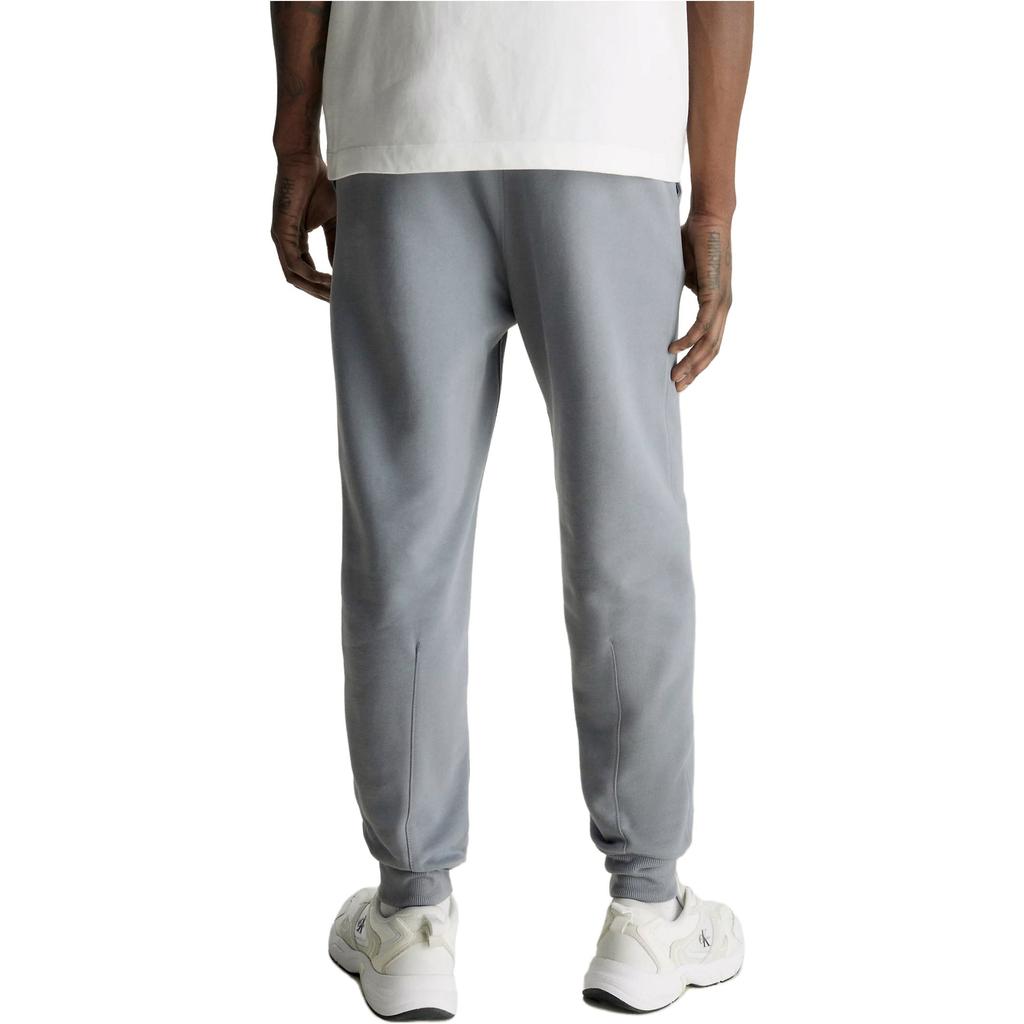 Calvin Klein Logo Print Cuffed Drawstring Knit Sweatpants Men Bottoms Gray J30J322484-PN6