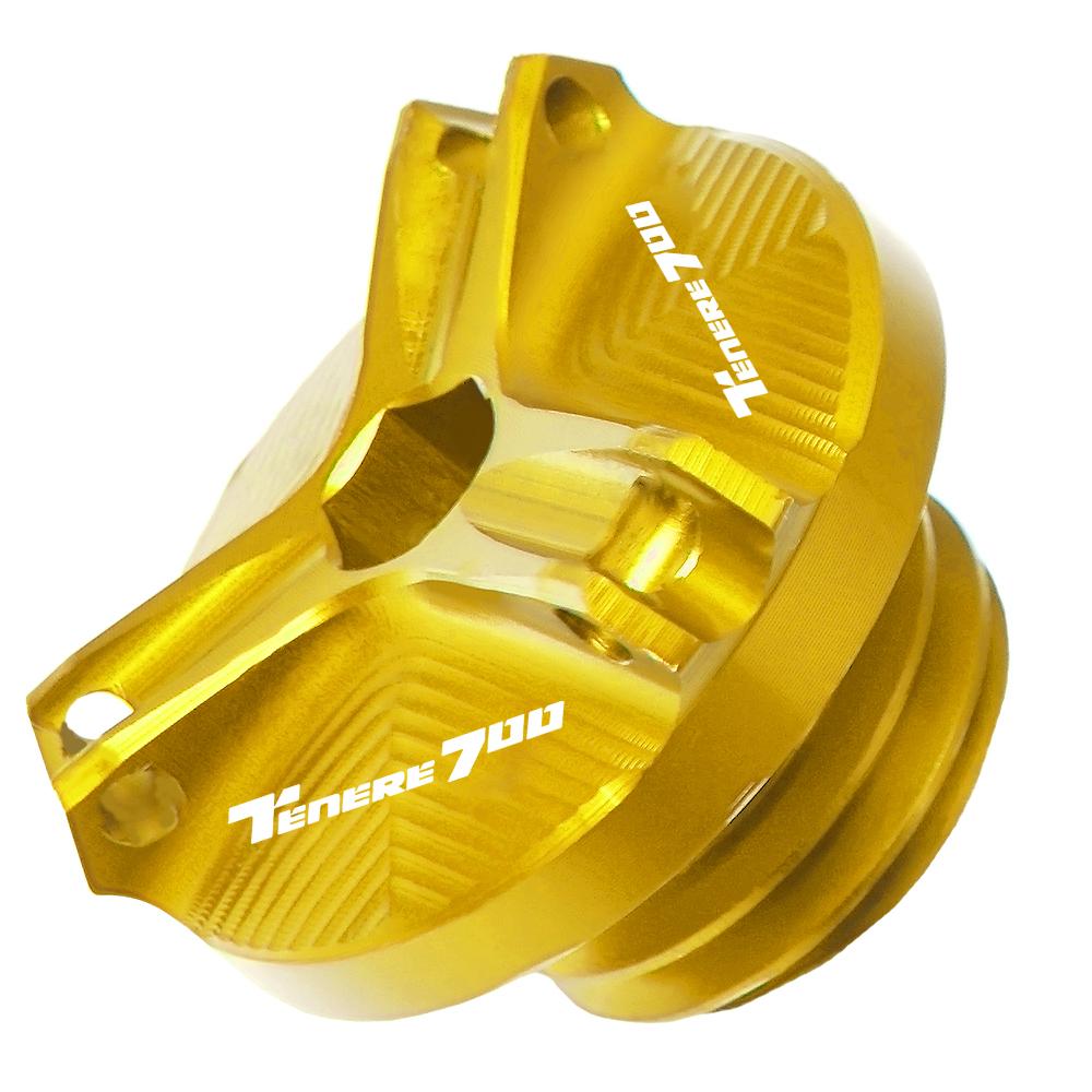 Motorcycle Accessorie Aluminum Engine Oil Filter Cup Plug Cover Screw For YAMAHA TENERE 700 Tenere700 XTZ700