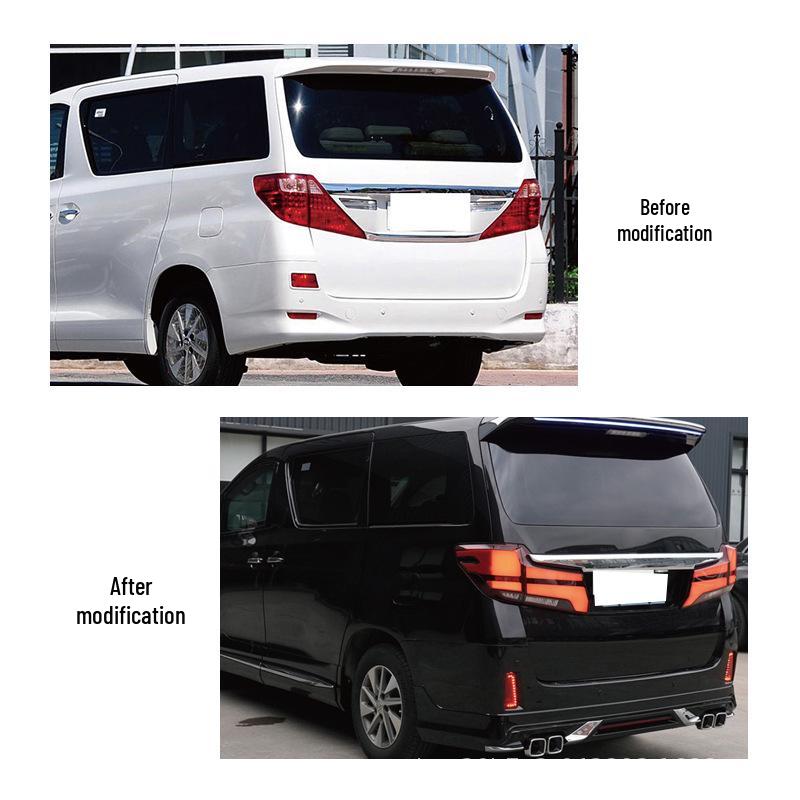 Body Kit for 08-14 Vellfire Models: Upgrade to 23+ M Version with Front & Rear Bumpers, Headlights (20L, 40 Series)
