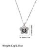 Elegant Titanium Steel Smile Face Pendant Necklace - European & American Design