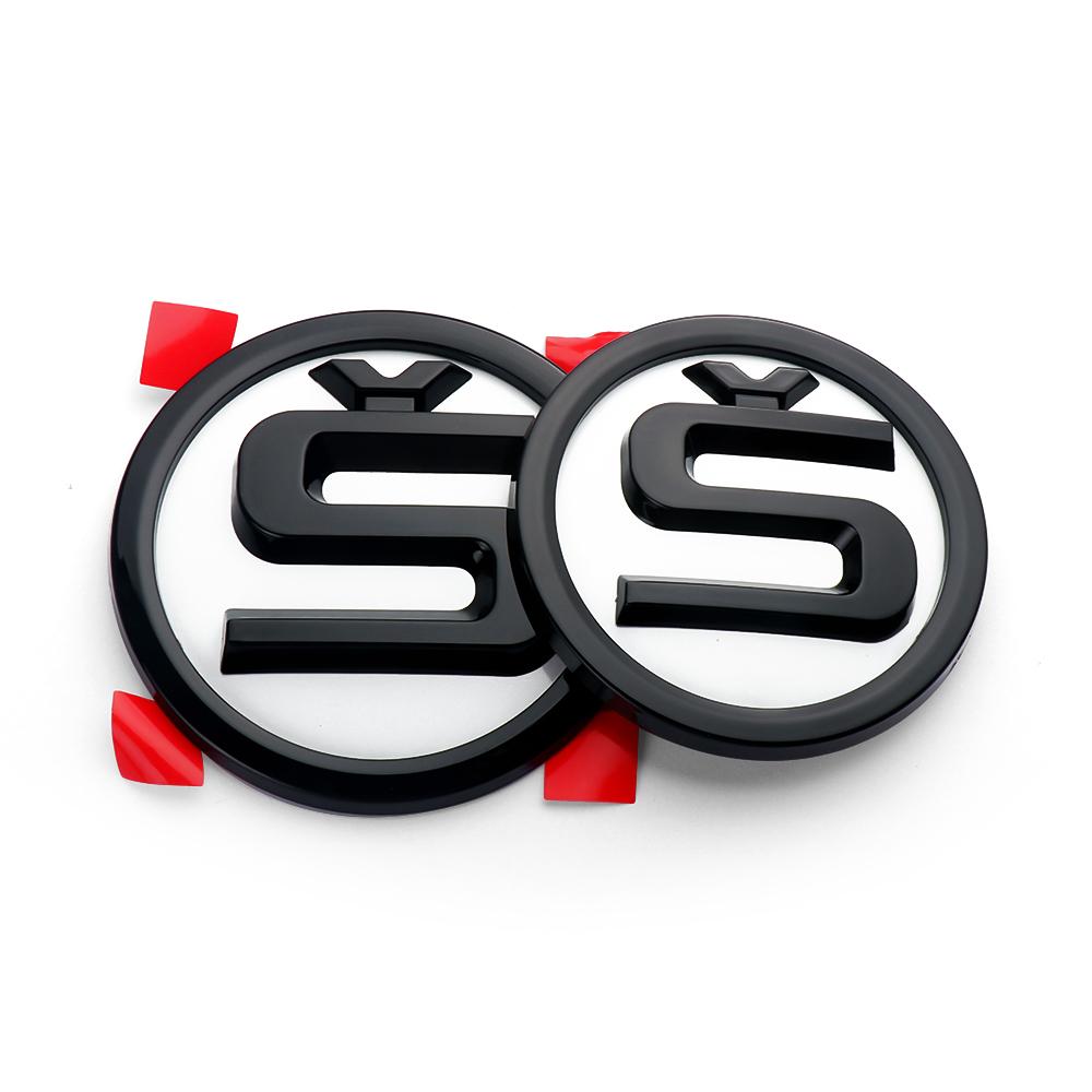 2025 Hot 2pcs 80/90/100mm Car Front Hood Badge Rear Trunk Emblem Sticker for Skoda Rapid Fabia 1 2 Octavia 2 A7 Yeti Superb 3 A5