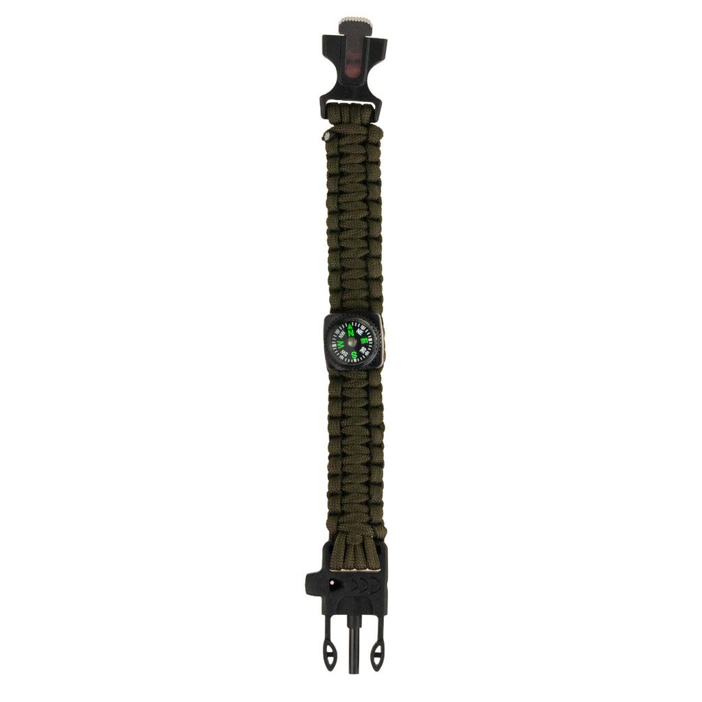 SS88 5-in-1 PARACORD SURVIVAL BRACELET COMPASS TIRN