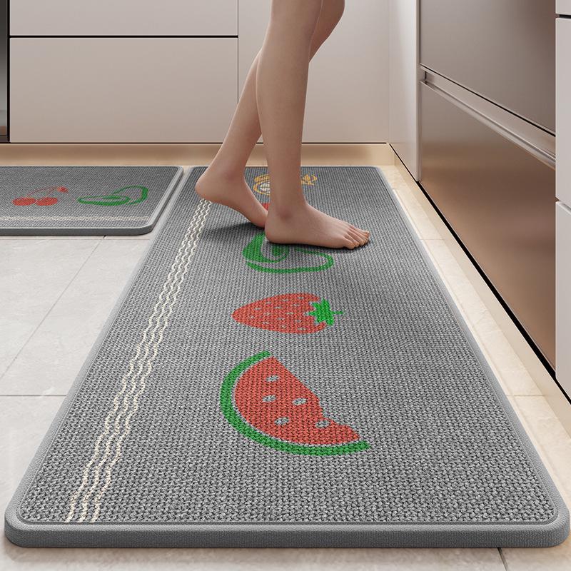 New Water & Oil-Absorbing Kitchen Floor Mat - Simple Style, Perfect for Corners & Sinks