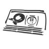 17 Pcs Door Tailgate Weatherstripping Seal Kit 2135478 Rubber Glass Roof Rail Seals Replacement for